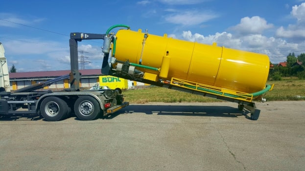 Hakenlift-Containerbeladung für Abwasserfahrzeug